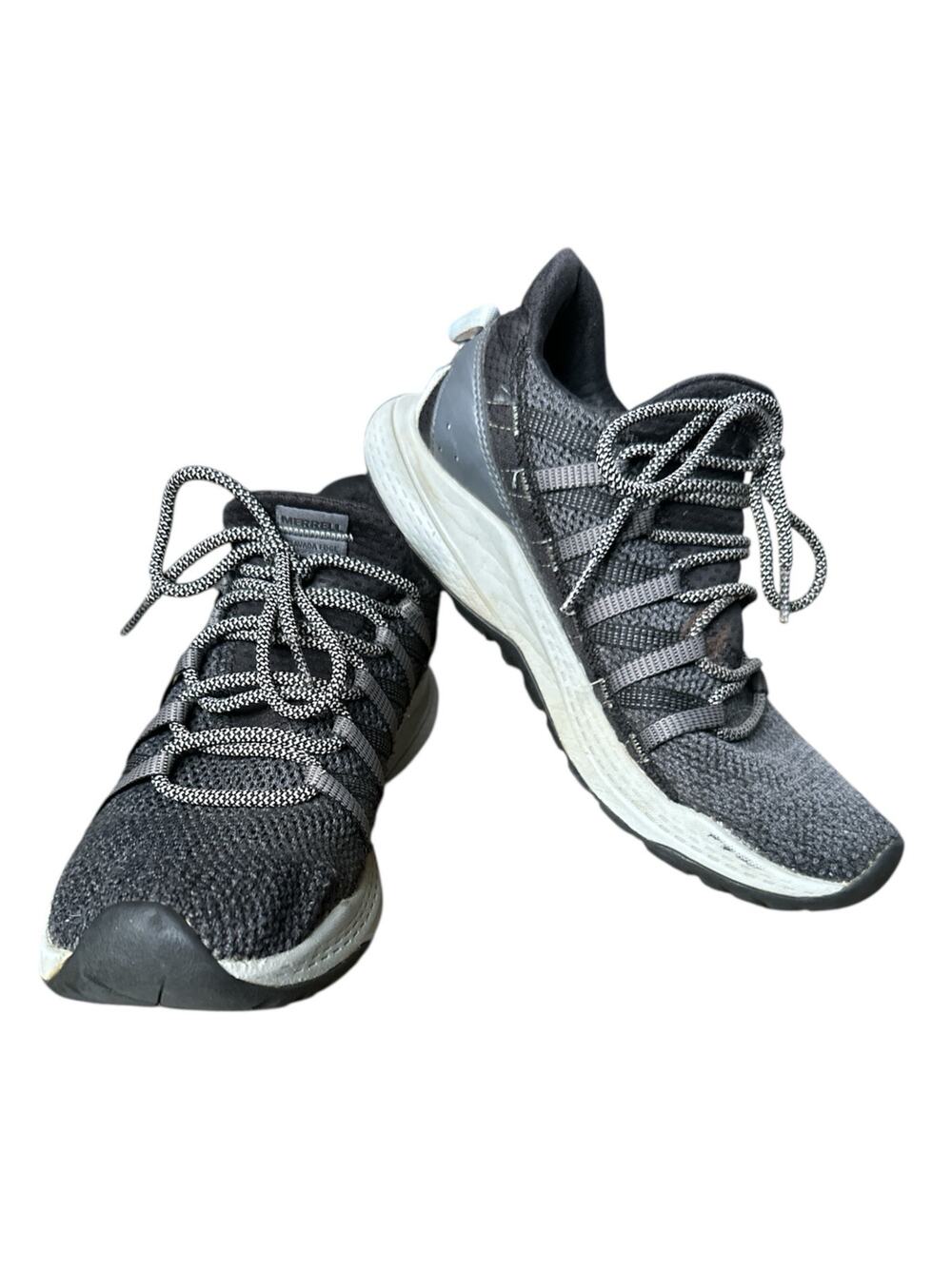 Women’s Merrell Bravada Edge Grey Black Trail Hiking Lace Up Sneakers Size 9